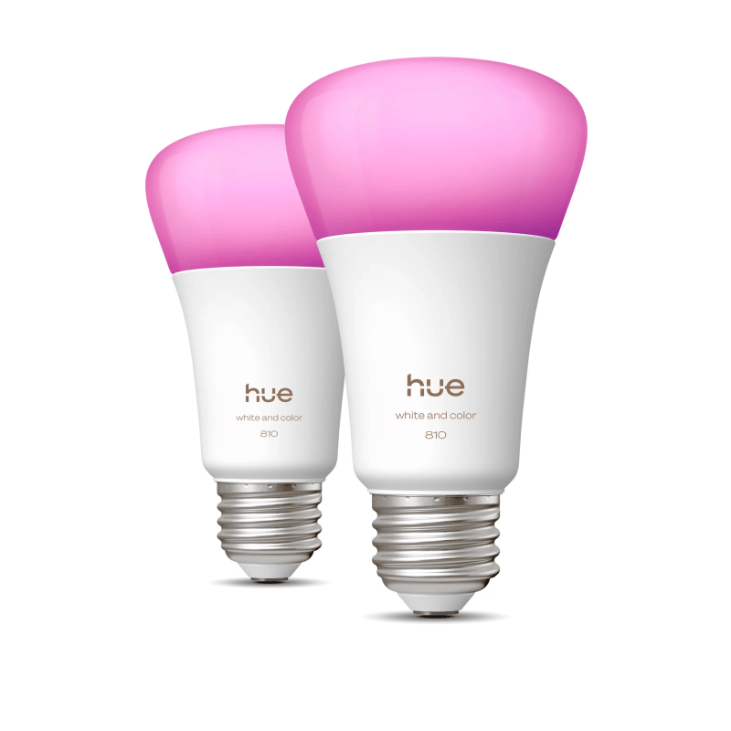 Philips Hue White & Color Ambiance A19 (2-pack) product photo